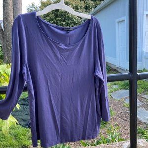 Eileen Fisher Medium Purple Shirt